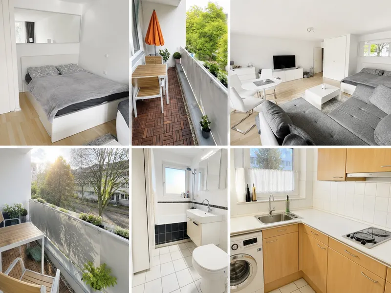 Charmantes, voll möbliertes 1-Zimmer-Apartment mit Balkon in ruhiger Lage von Berlin-Zehlendorf — photo 1